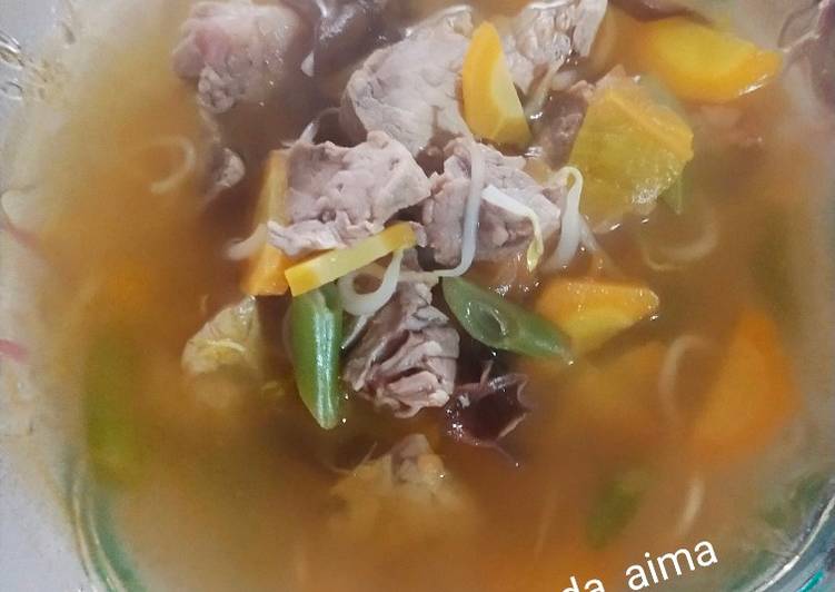 Cara membuat Asem asem daging kerbau nikmat