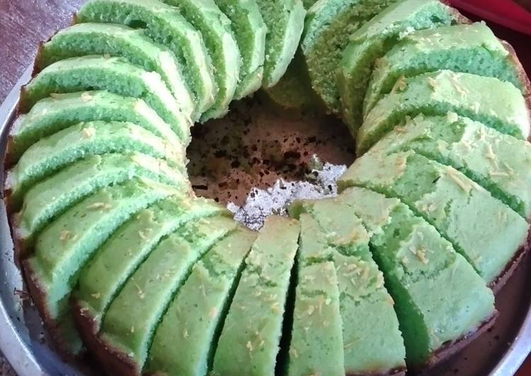 Resep Cake Blodar Pandan Anti Gagal