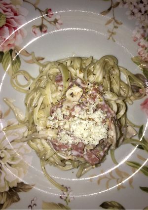 Foto resep Fettucini Carbonara