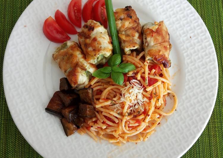 Ayam Gulung isi Pesto
