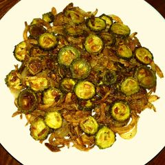 A picture of Crispy Karela.