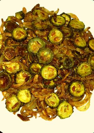 A picture of Crispy Karela.