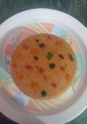 A picture of Parle g biscuit cake.