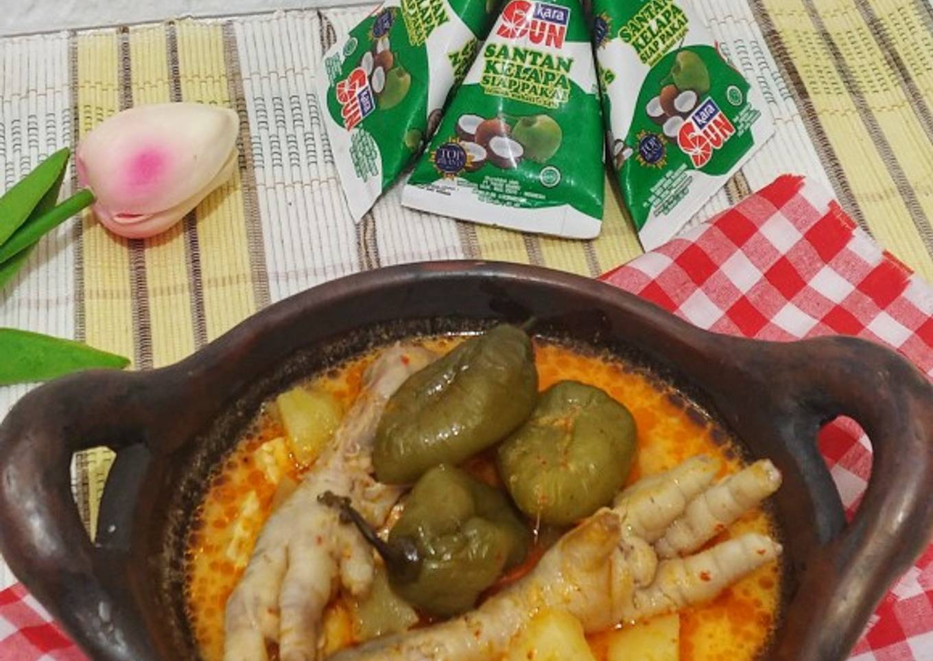 Sayur cabe gendot kentang ceker