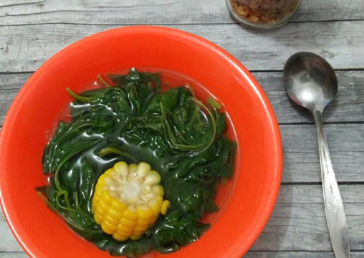 Resep Sayur Bening Bayam super simple Anti Gagal