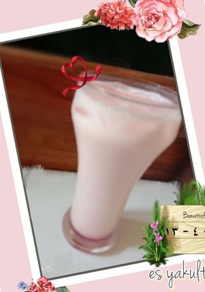 Foto resep Es yakult susu rasa