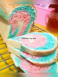 Foto resep Roti tawar pelangi