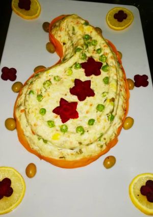 عکسی از دستور سالاد الویه