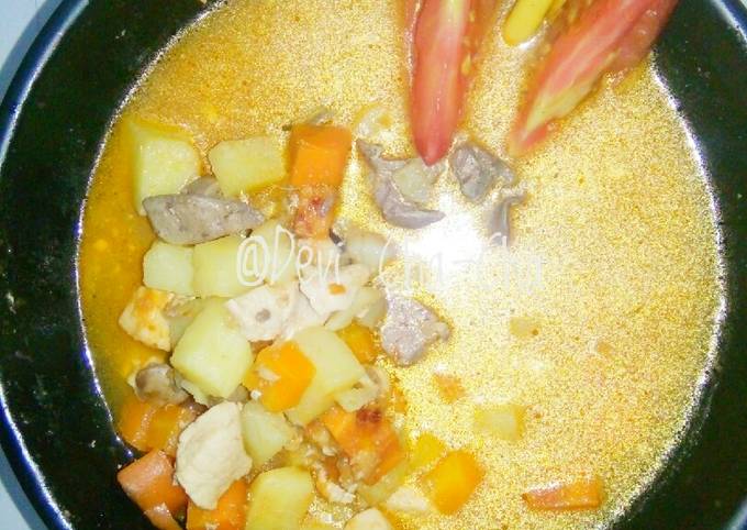 Resep 7). Sup Kalio Hati Ayam (1/2 bahan) ala anak kos oleh Devi Cha