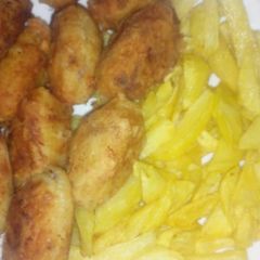 A picture of Sweet potatoes croquette.