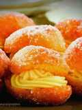 Pelotas de fraile rellenas con crema. (Thermomix)