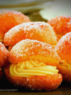 Una foto de Pelotas de fraile rellenas con crema. (Thermomix)