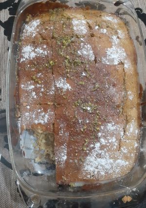 عکسی از دستور کیک نسکافه ای
