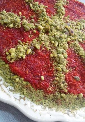 صورة لوصفة كنافة بالجبنة