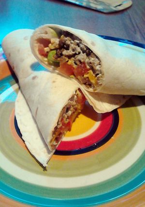 A picture of soft shell taco oh so good.