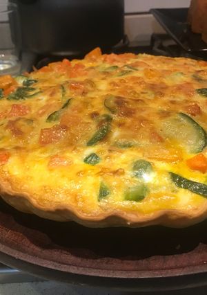 Una foto de Quiche de verduras