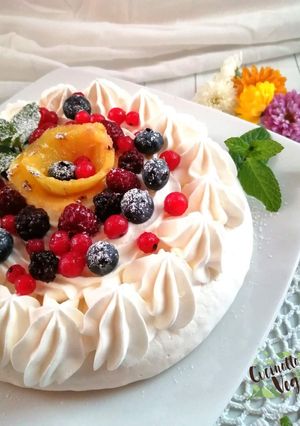Foto di Pavlova vegan