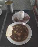 ***Lentejas con Arroz y Bistec de Cerdo***