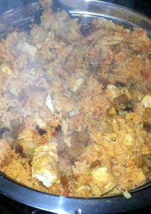 A picture of kabsa khaleeji UAE recipe (arabian gulf).