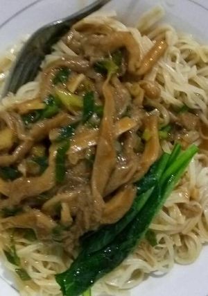 Foto resep Mie Jamur tanpa Ayam