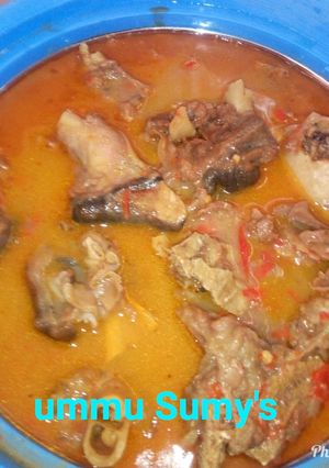 A picture of Pepper soup na kai da kafan rago.