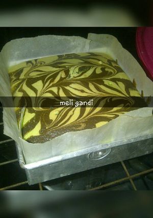 Foto resep Bolu Santan zebra