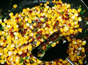 Hình của món Bắp xào tép.