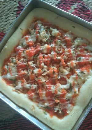 Foto resep Pizza tanpa ulen, telur & profing