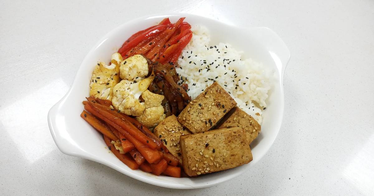 Spicy Tofu Bento Bowl Recipe