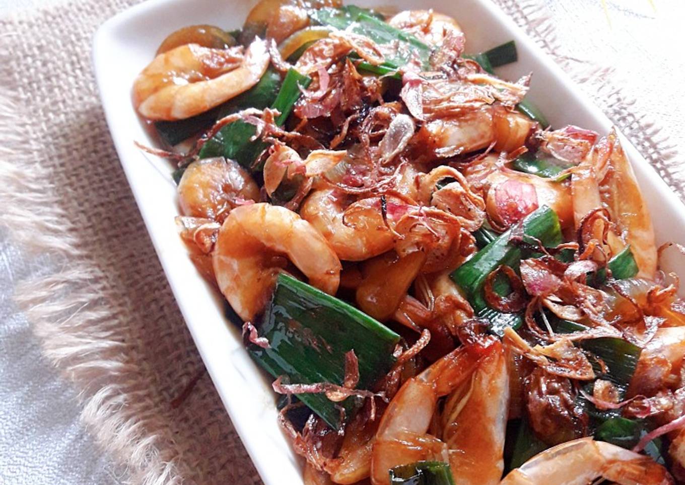 TAIWANESE ONION SHRIMP SAUTE (Tumis Udang Bawang Ala Taiwan)