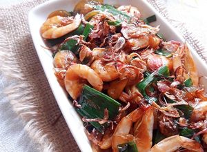 Foto resep TAIWANESE ONION SHRIMP SAUTE (Tumis Udang Bawang Ala Taiwan)