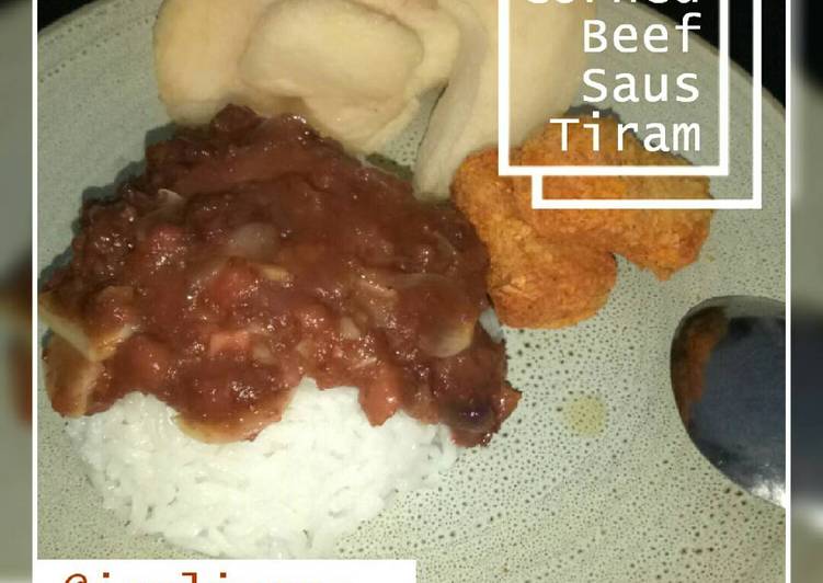 Resep Sarapan Praktis Corned Beef Saus Tiram Anti Gagal