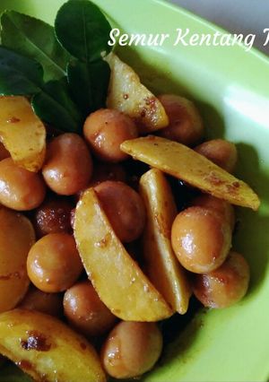 Foto resep Semur kentang telur puyuh