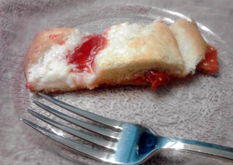 Recipe of Ultimate Cherry Cream Crescent Log