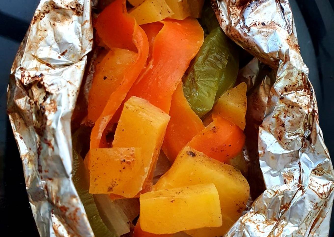 Verduras en papillote