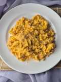 Scramble Creamy Egg Rosemary (telur orak arik) sederhana sarapan diet