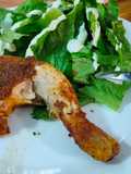Pollo cajún keto en freidora de aire