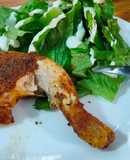 Pollo cajún keto en freidora de aire