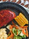 Pechuga de pollo con BBQ al horno