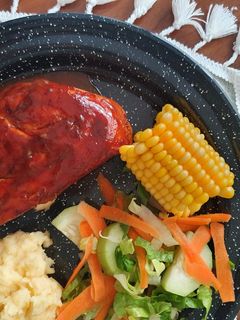 A picture of Oven-Baked BBQ Chicken Breast.
