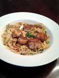 Cajun Seared Scallops with Piccada Sauced Angel Hair Pasta