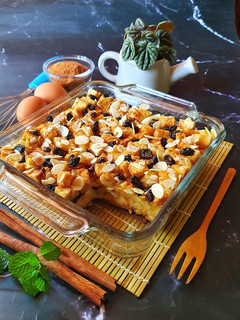 Foto resep 429. Puding Roti Tawar Gula Palm Cinnamon