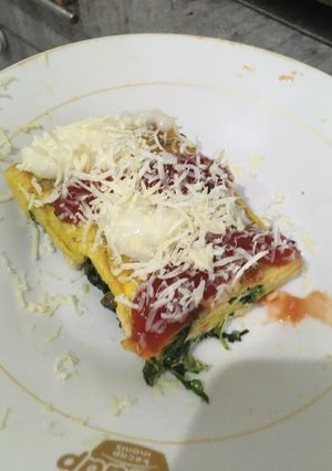 Foto resep Omelette bayam keju