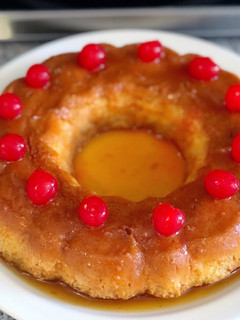 Una foto de Flan de leche condensada