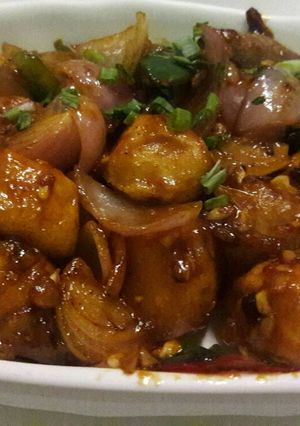 A picture of Paneer chilli.