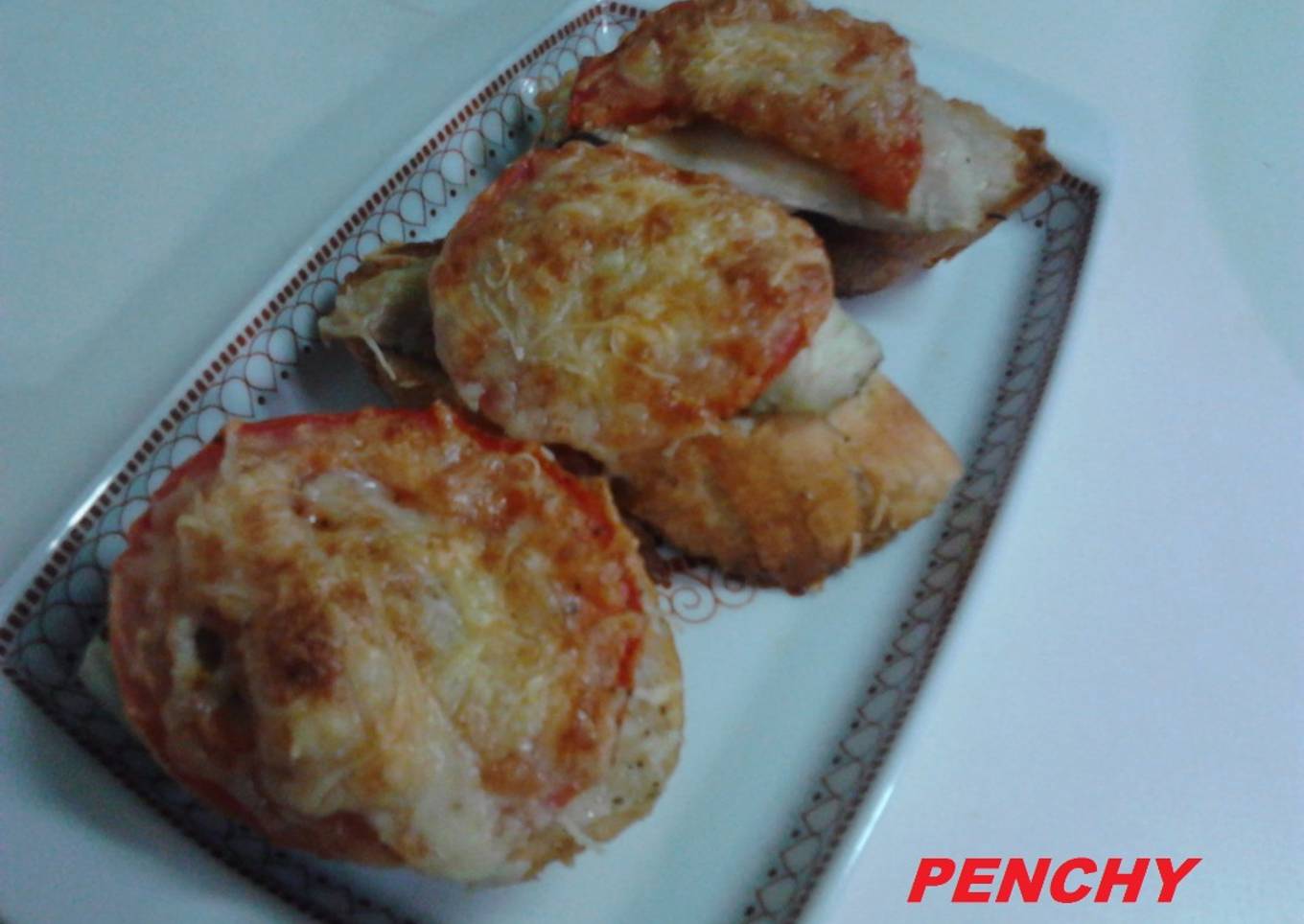 Tostas de berenjena de Calabria