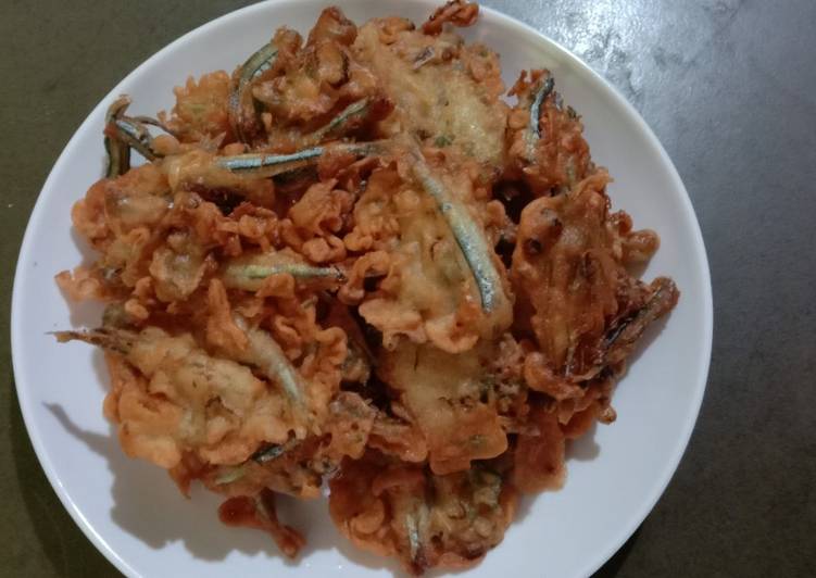 Perkedel Mairo "ikan teri basah"
