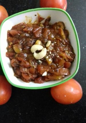 A picture of Tomato ki gur wali chutney.