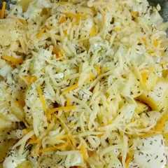Una foto de Patatas al horno con nata