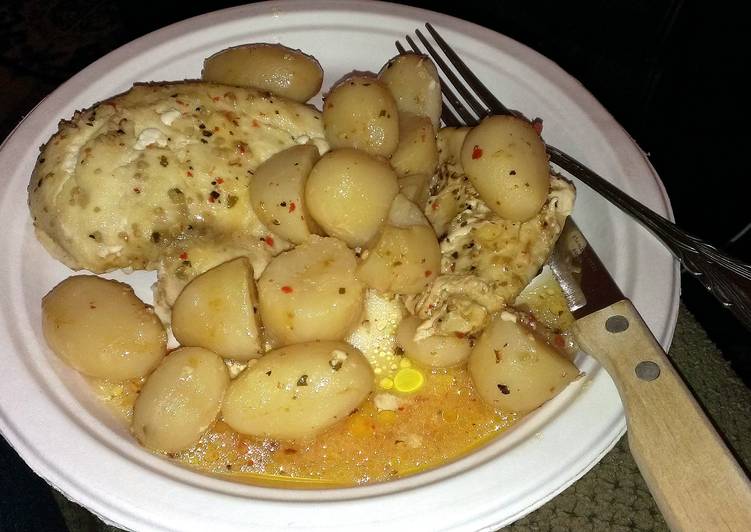 Italian chicken and potatoes